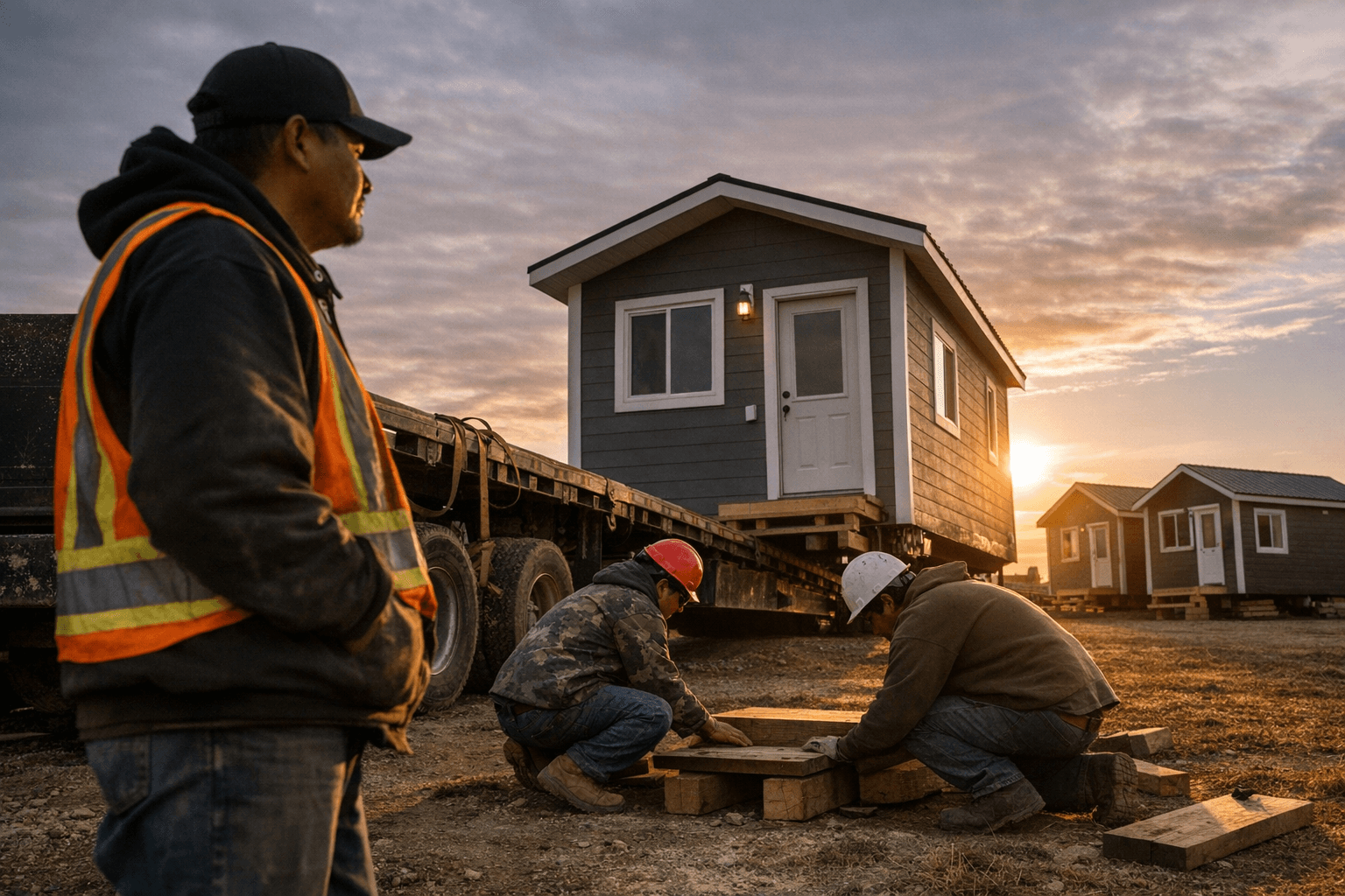 Training program builds three tiny homes for Saskatchewan First Nations