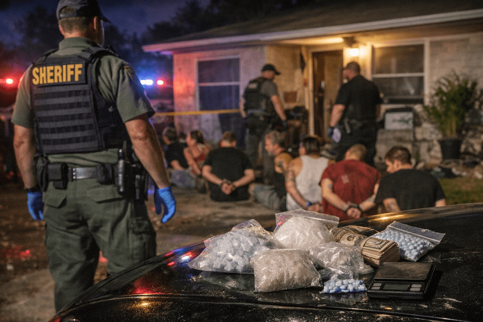 Hernando County drug bust leads to eight arrests, fentanyl seized in Spring Hill
