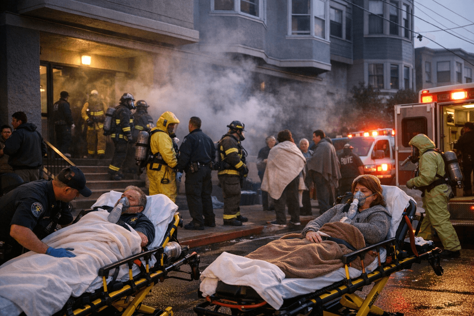 Sulfur dioxide leak hospitalizes two, evacuates Duboce Triangle building