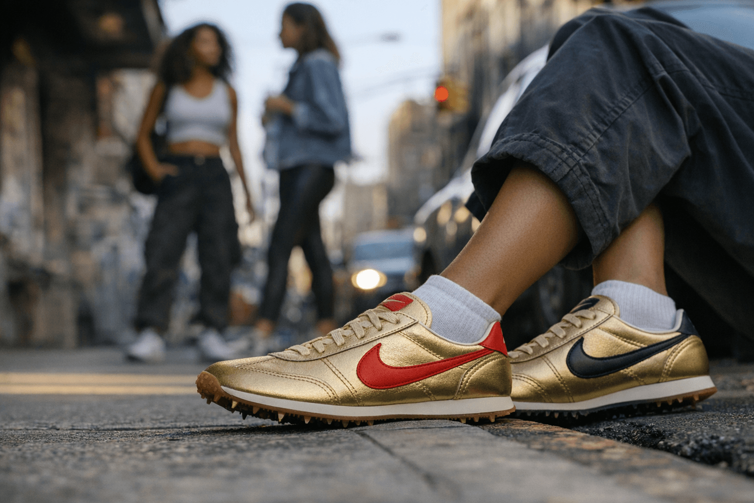 Nike Revives 1979 Sprint Sister as Gold Leather Streetwear Sneaker