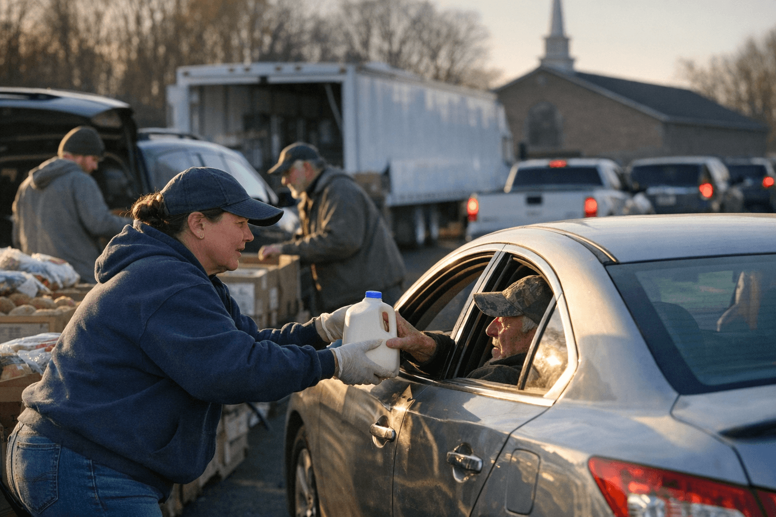 Mobile food pantry brings free drive-thru groceries to Jamestown Tuesday