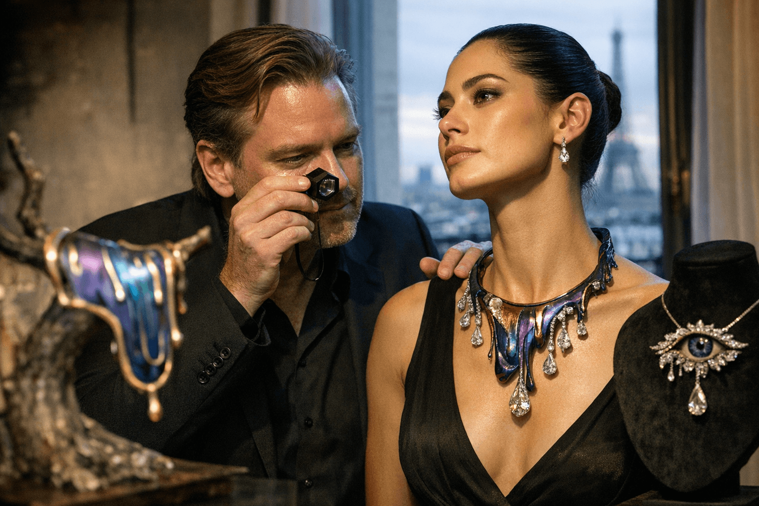 Adam Neeley unveils Dalí-inspired diamond high-jewelry collection in Paris