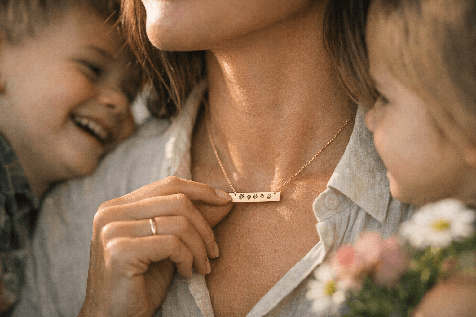 Made by Mary birth flower necklace turns family birthdays into daily jewelry