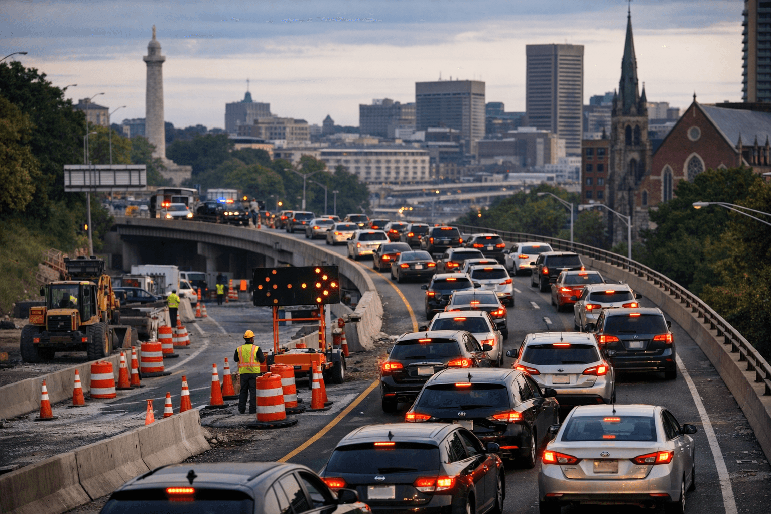 Weekend JFX lane and ramp closures to snarl southbound traffic