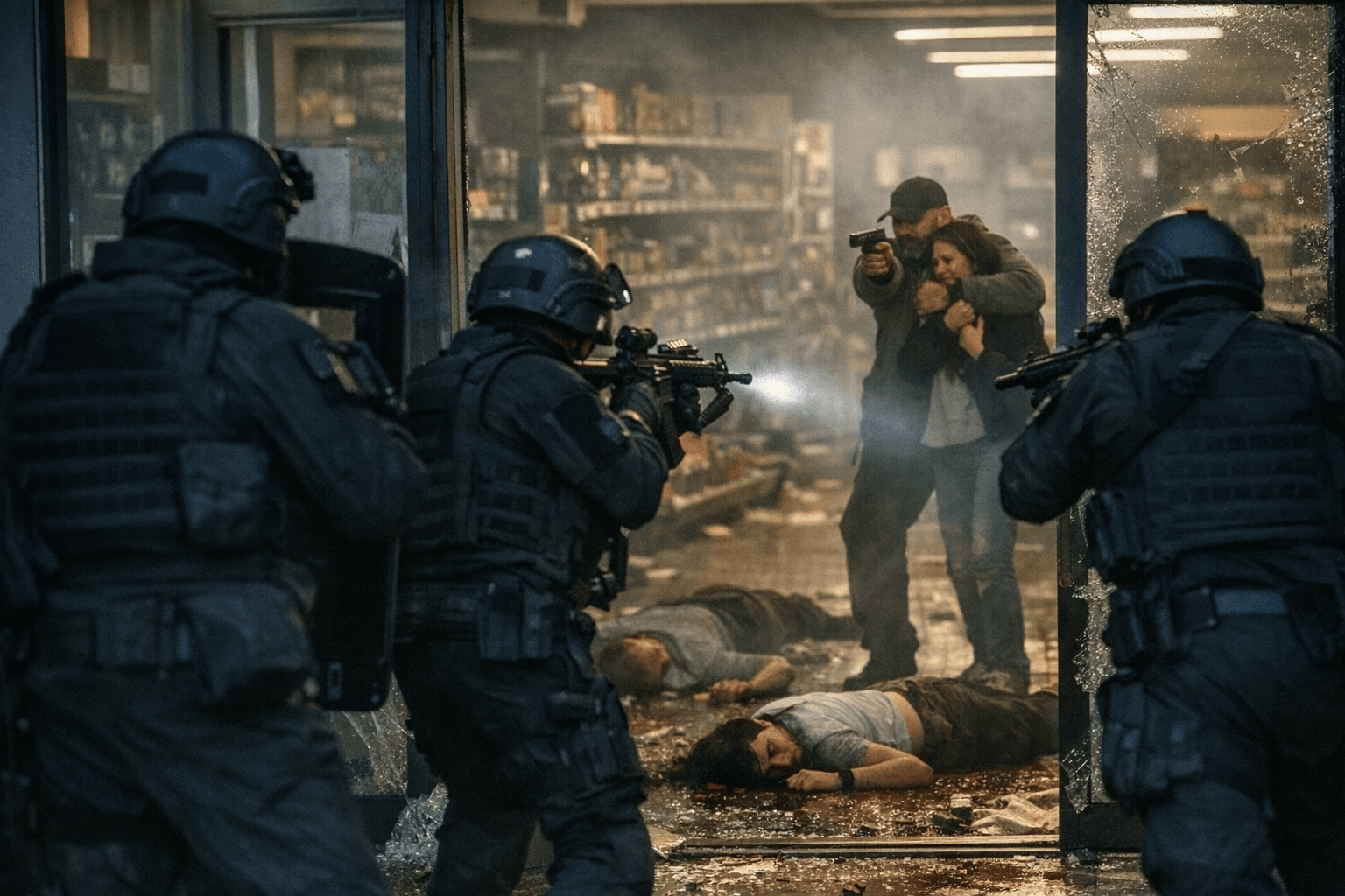 Gunman kills six in Kyiv shooting, takes hostages before police storm supermarket