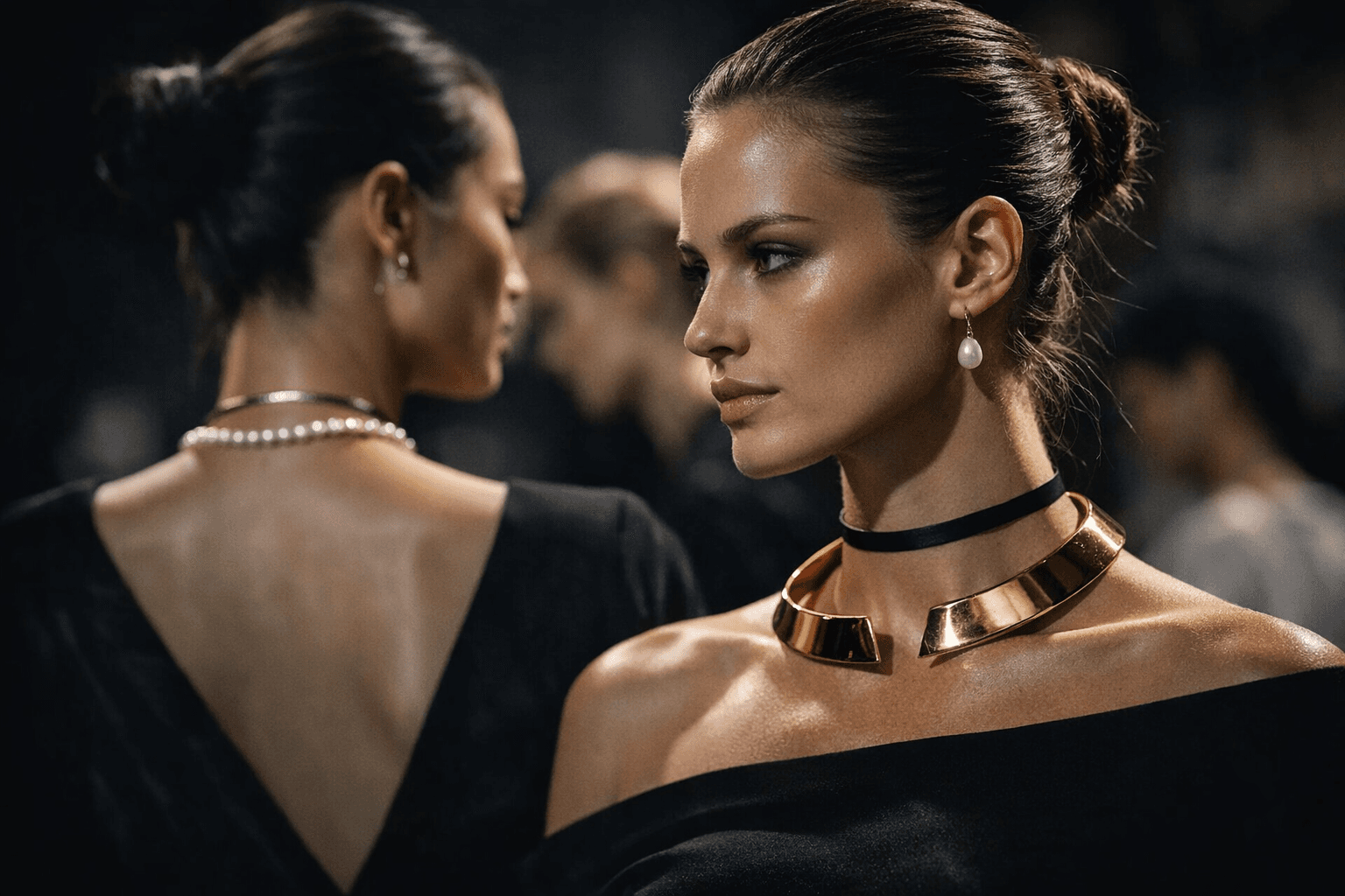 Minimalist chokers return, slim chains and sculptural collars define 2026