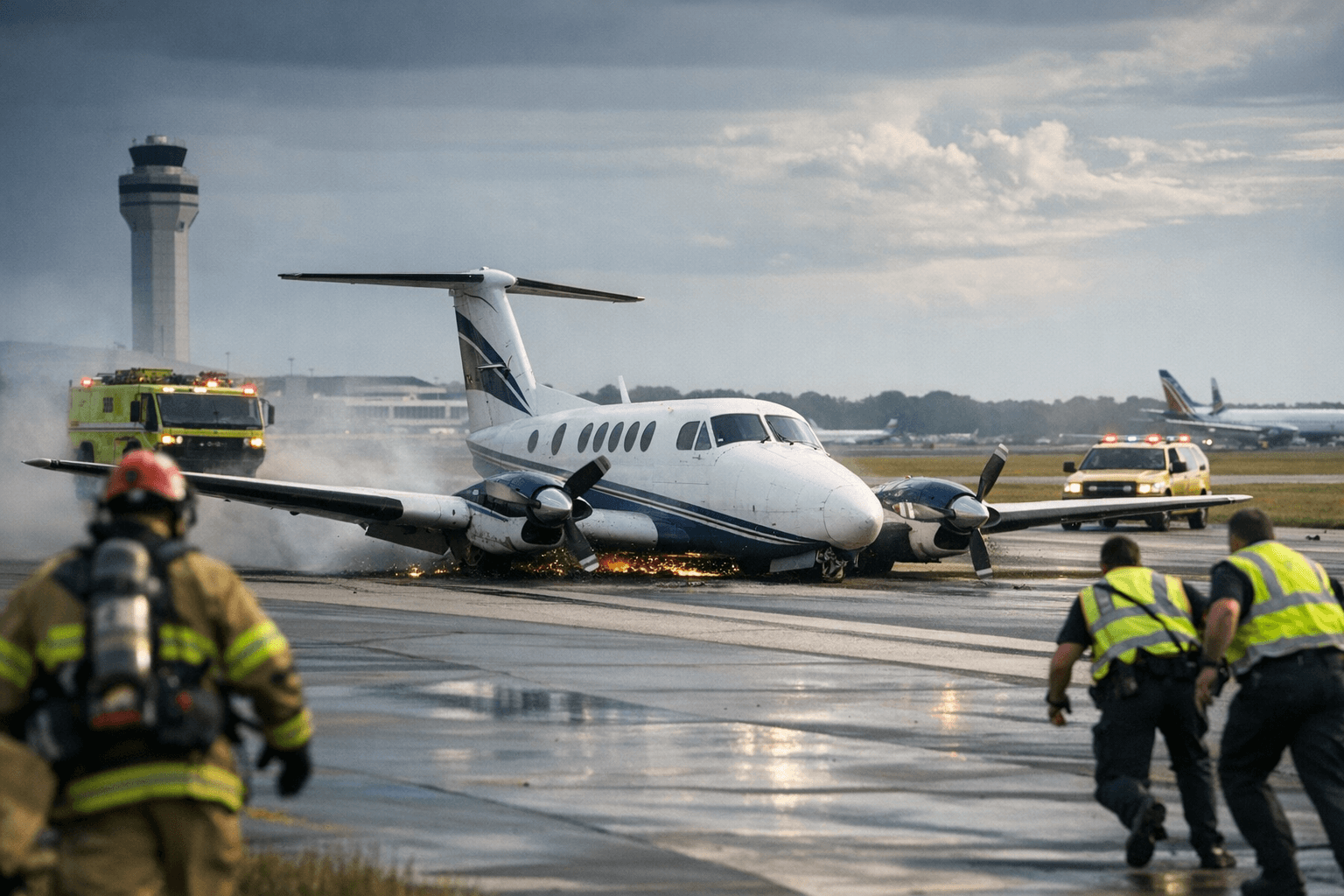Plane lands safely at RDU without landing gear, no injuries reported