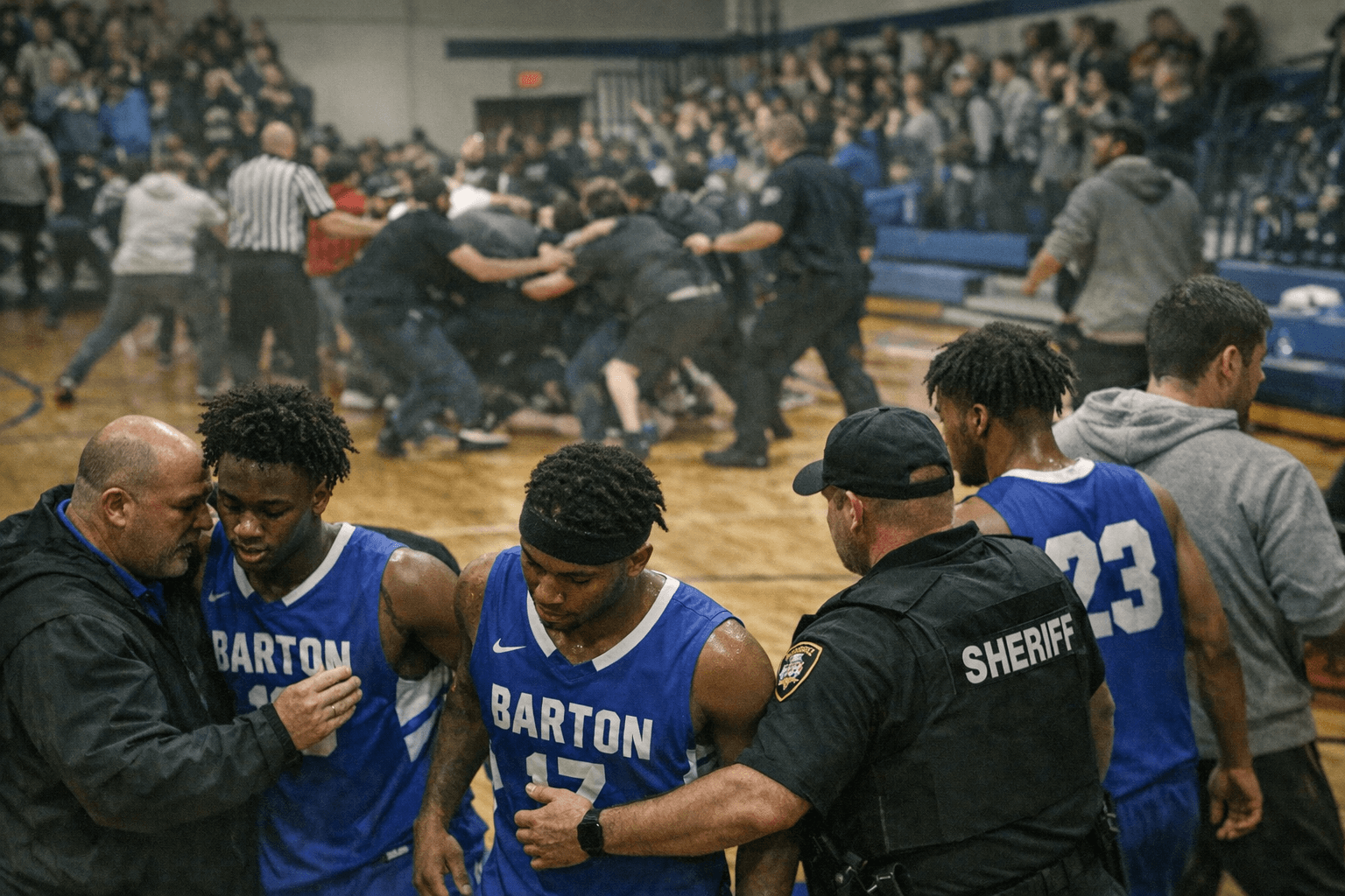 AAA bars five Barton players from title game after melee