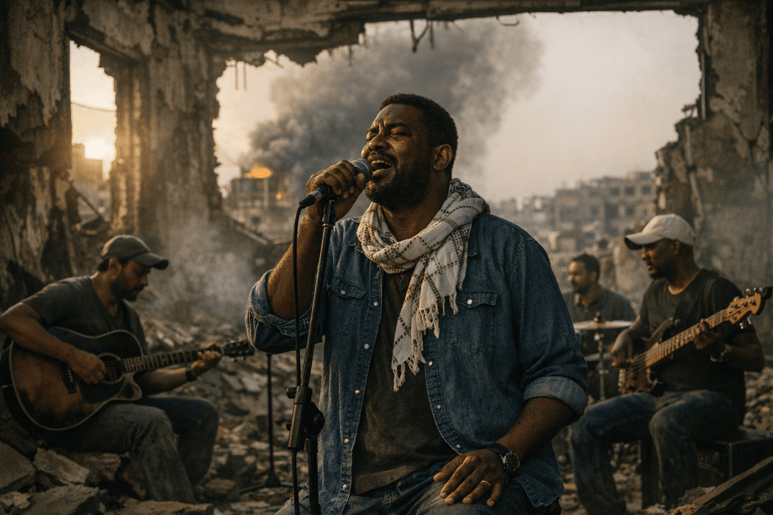 Sudan’s beloved band Aswat Almadina keeps singing through war's devastation