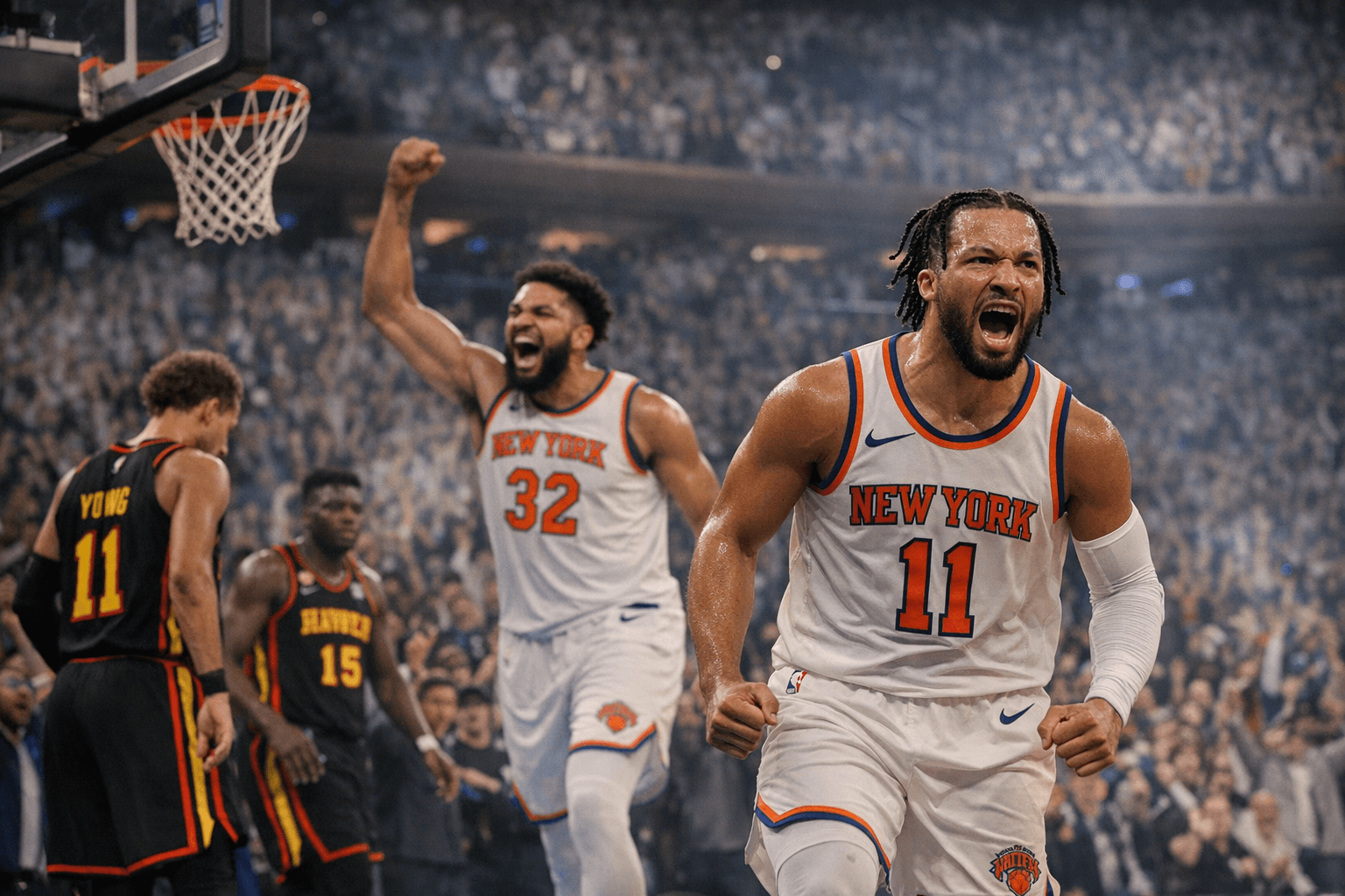 Knicks Open Playoffs With 113-102 Win Over Hawks in Game 1