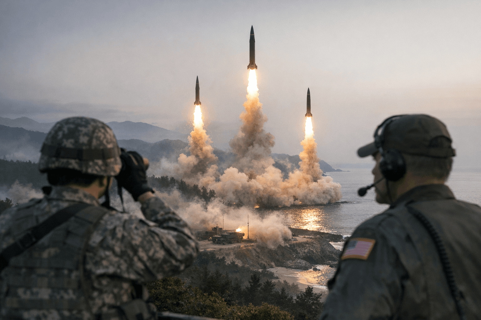 North Korea launches multiple ballistic missiles toward east coast waters
