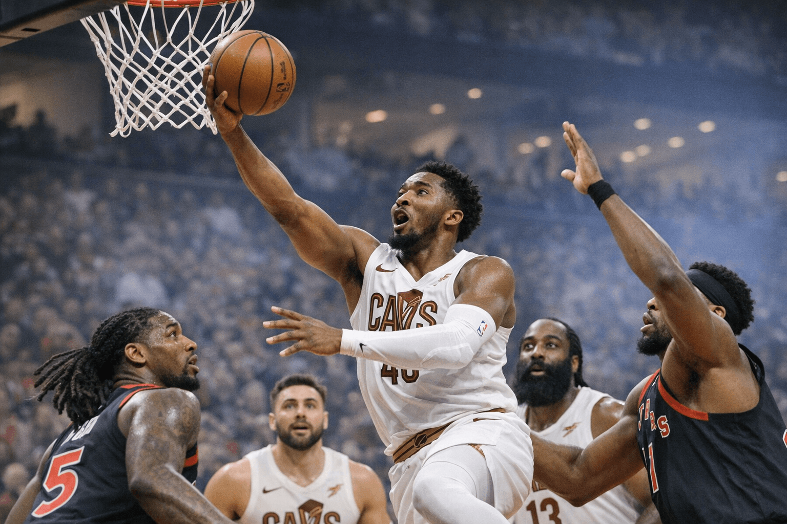 Mitchell scores 32 as Cavaliers beat Raptors, take Game 1