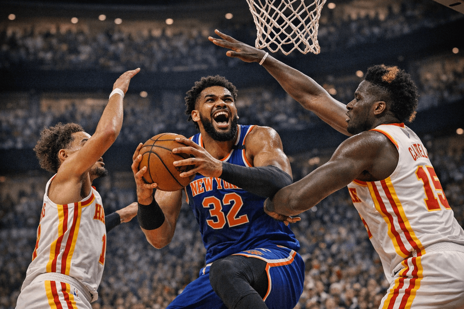 Knicks topple Hawks 113-102 in Game 1, seize series lead