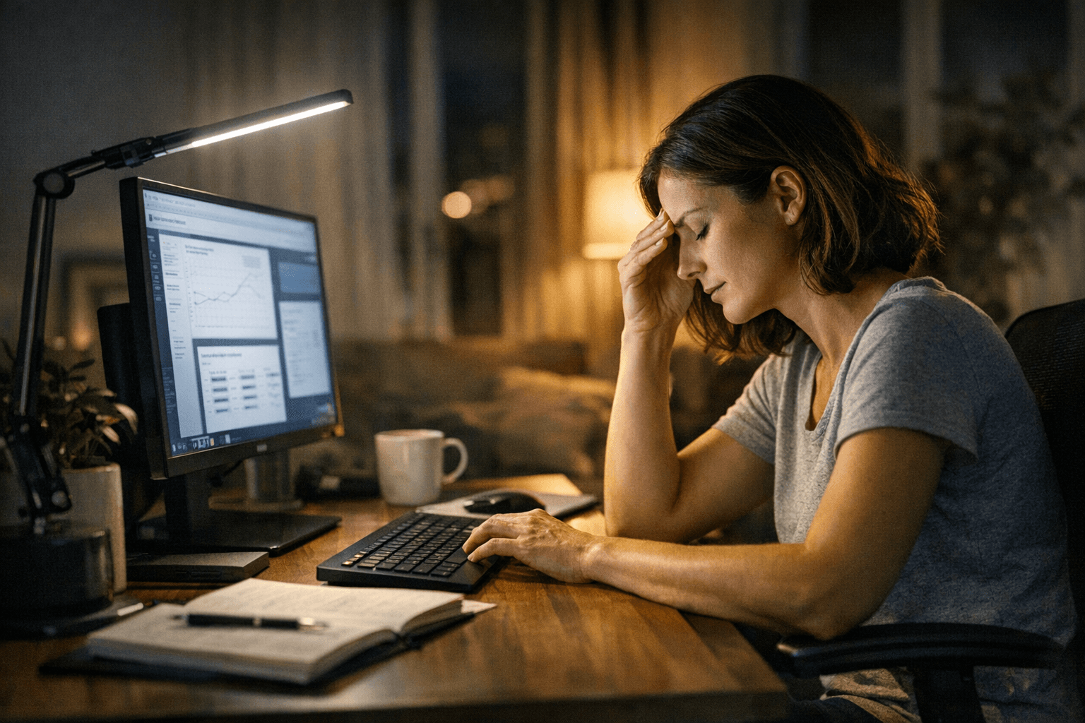 תאורה חכמה לעבודה מהבית: איך להפחית עייפות ולהגביר ריכוז