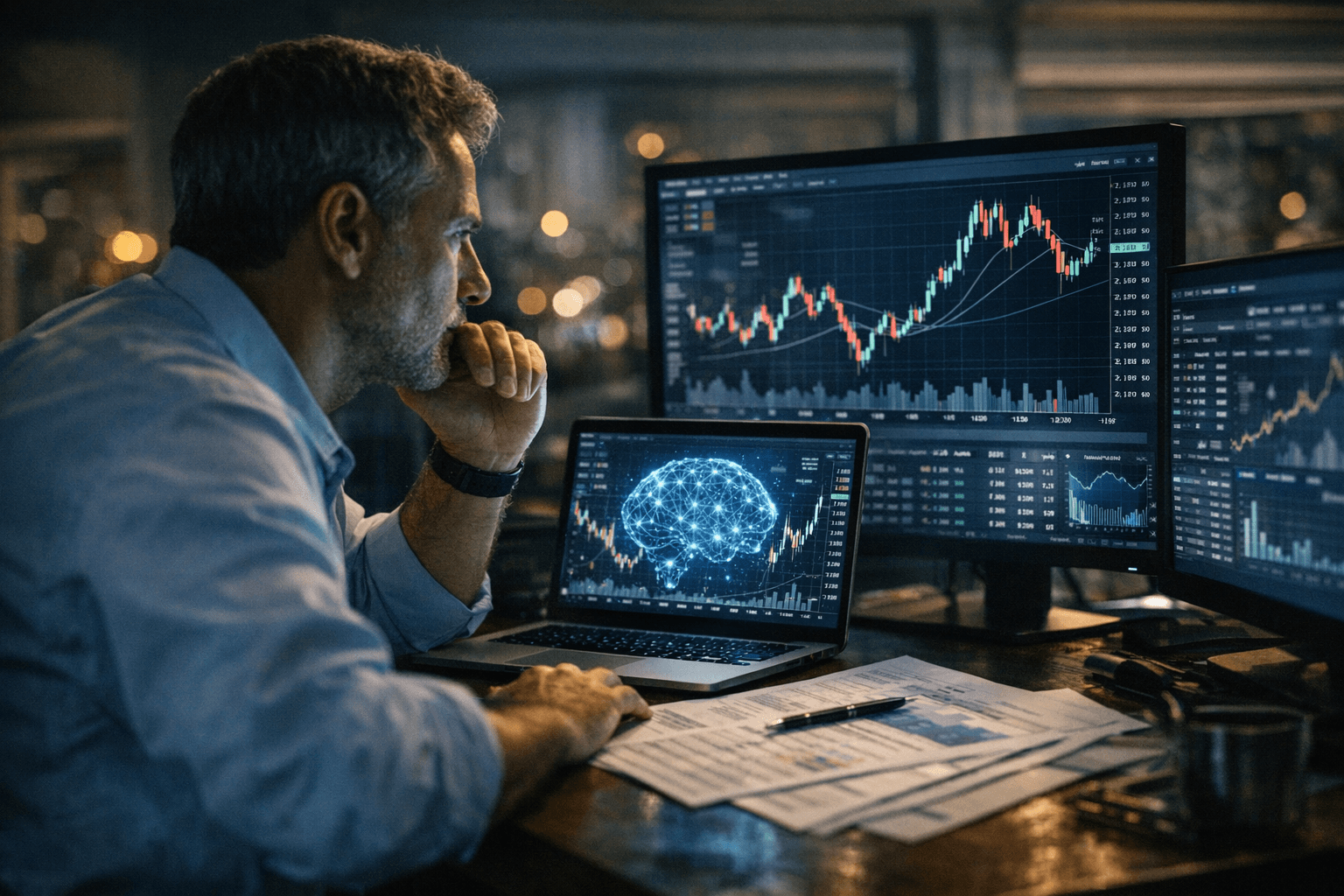 בינה מלאכותית בהשקעות: איך לנתח מניות, דוחות וגרפים מהר יותר