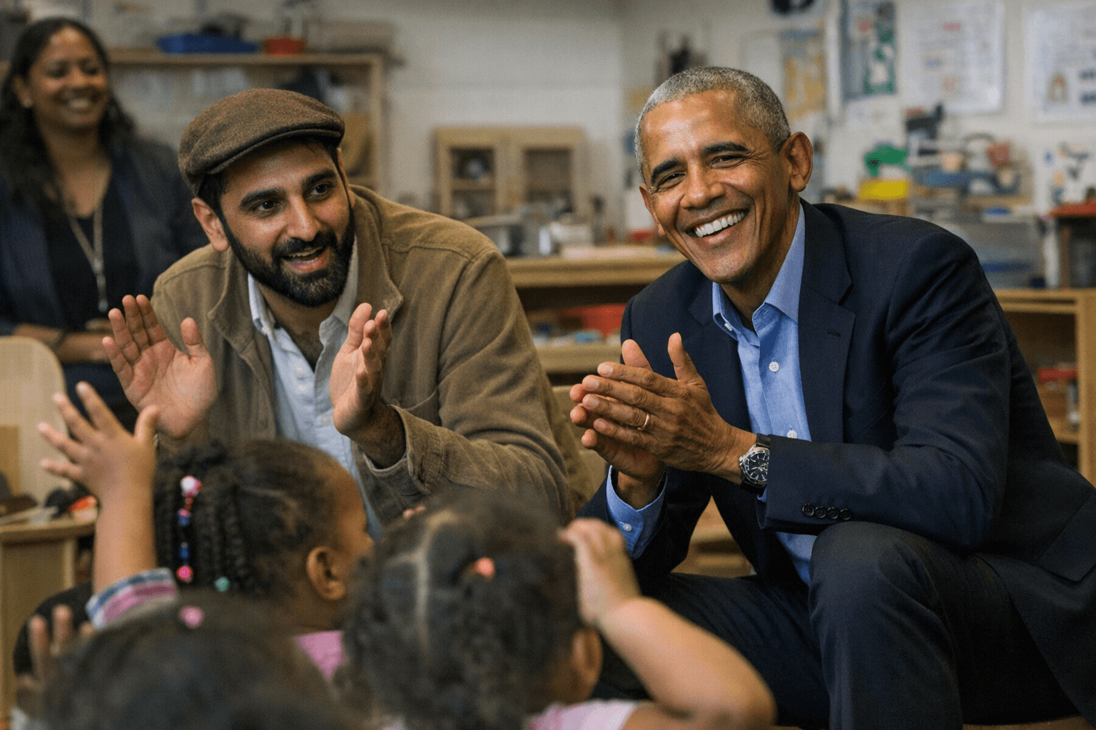 Mamdani and Obama Promote Free Child Care at Bronx Preschool Event