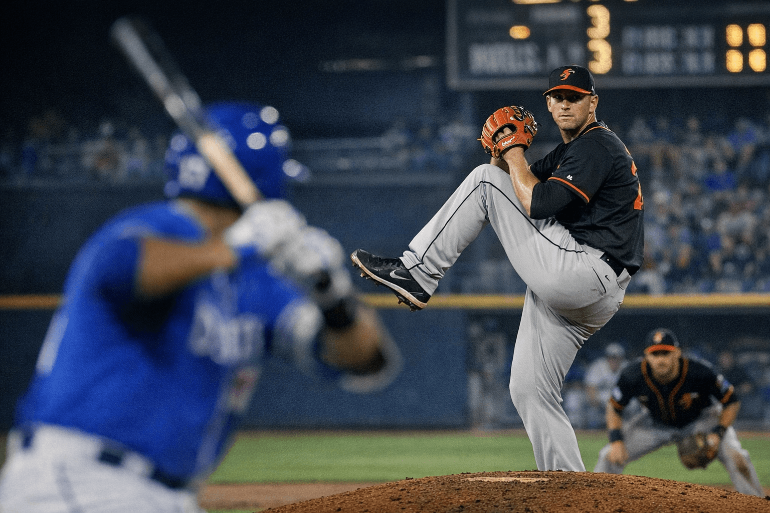 Brandon Young dominates Bulls, Norfolk takes series lead with 7-3 win