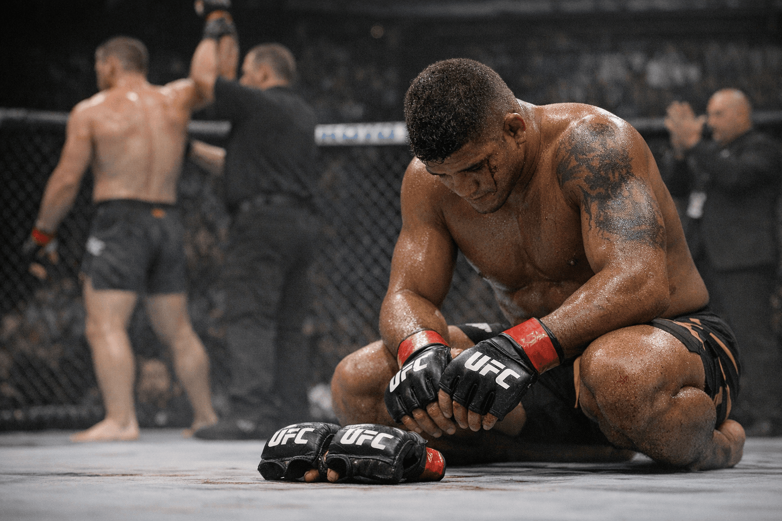 Gilbert Burns retires after knockout loss to Mike Malott in Winnipeg main event
