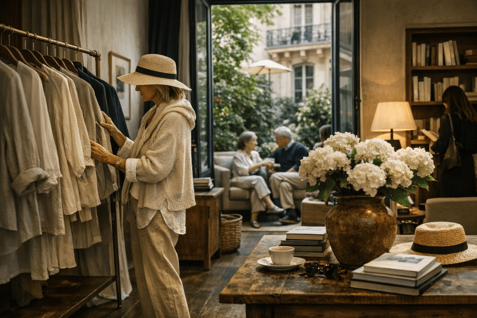 Massimo Dutti’s Paris pop-up elevates Coastal Grandmother style with artful luxury