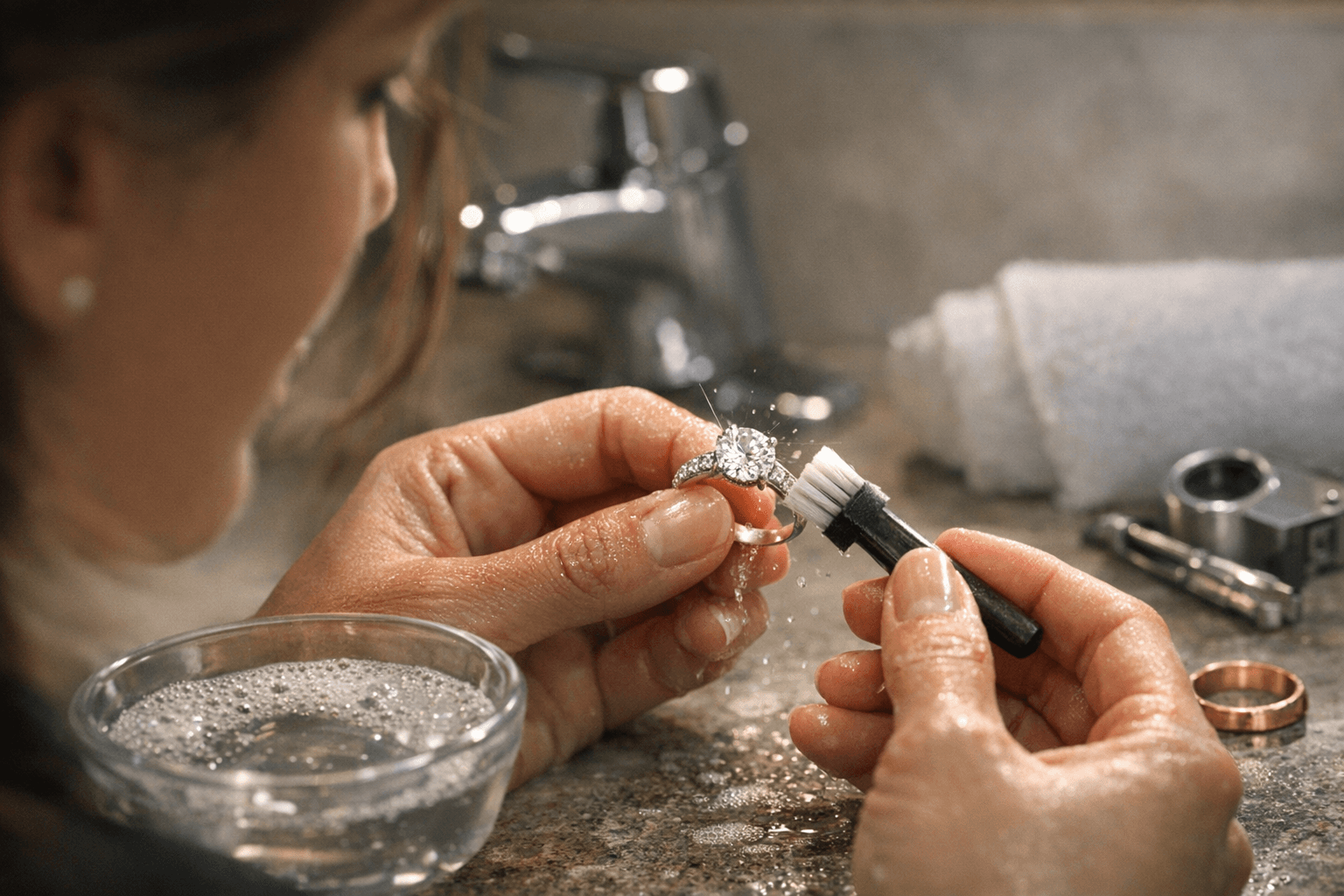 How to Care for April Birthstone Diamond Rings, and Keep Them Brilliant