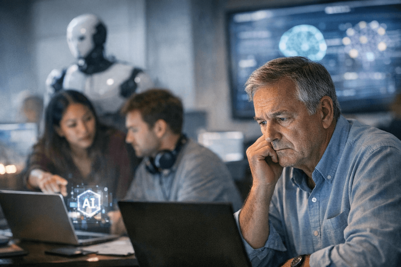 Workers Split on AI as Training Gaps Leave Older Employees Behind