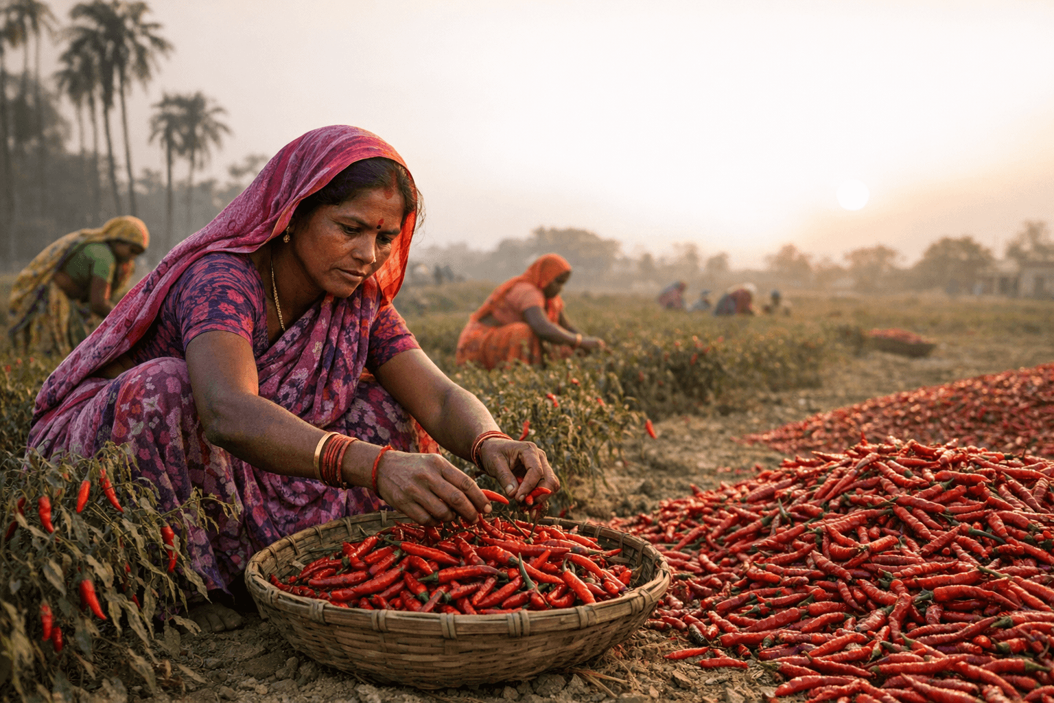 Women drive India’s chile harvest amid land ownership gaps