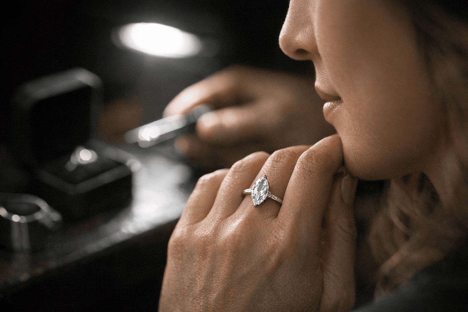 Marquise engagement rings, symmetry, security, and the ratio that defines style