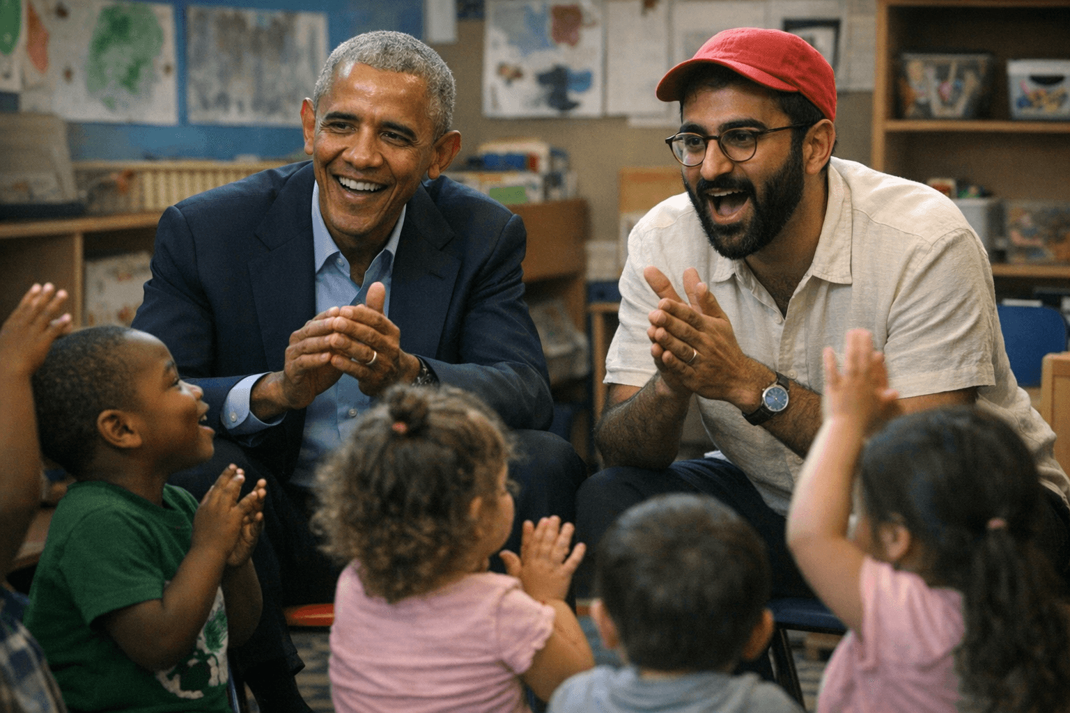 Obama and Mamdani Meet at Bronx Child Care Center for First Time