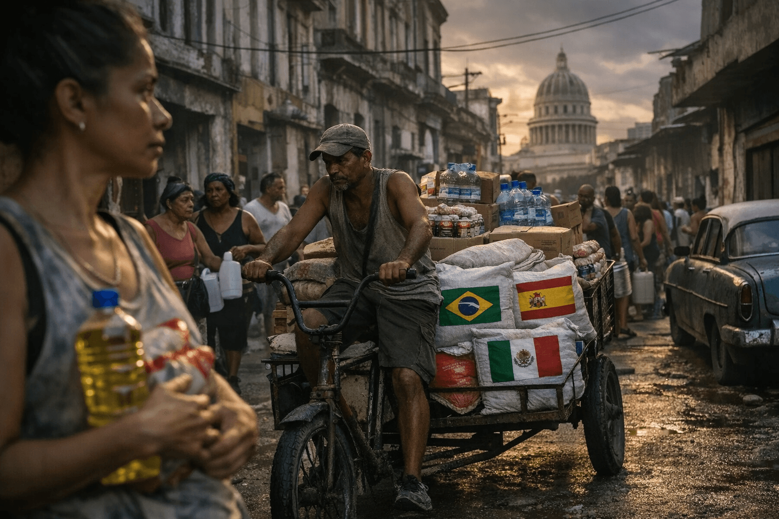 Brazil, Spain and Mexico pledge coordinated aid for crisis-hit Cuba
