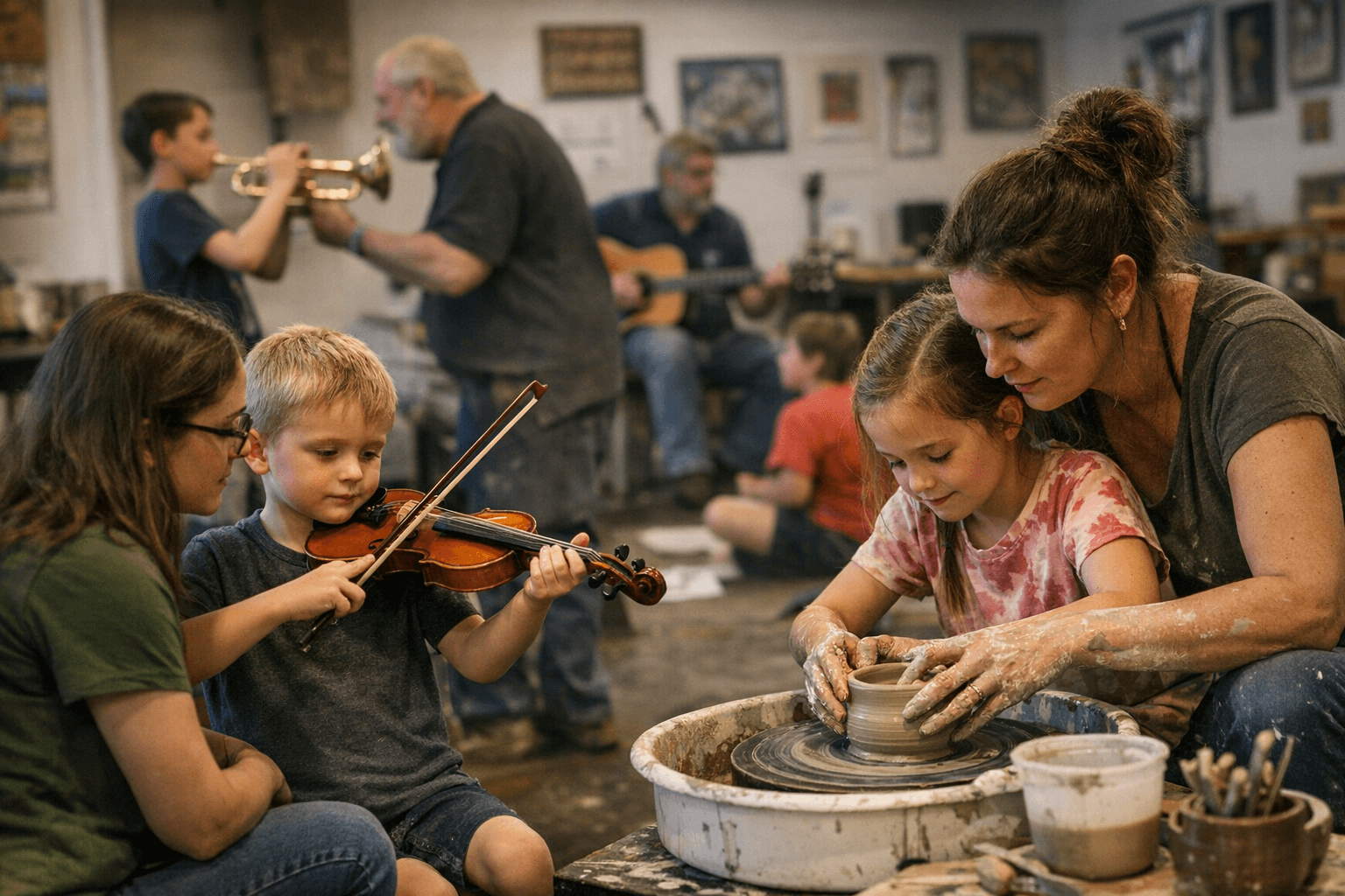 Headwaters open house invites Bemidji families to try arts, music