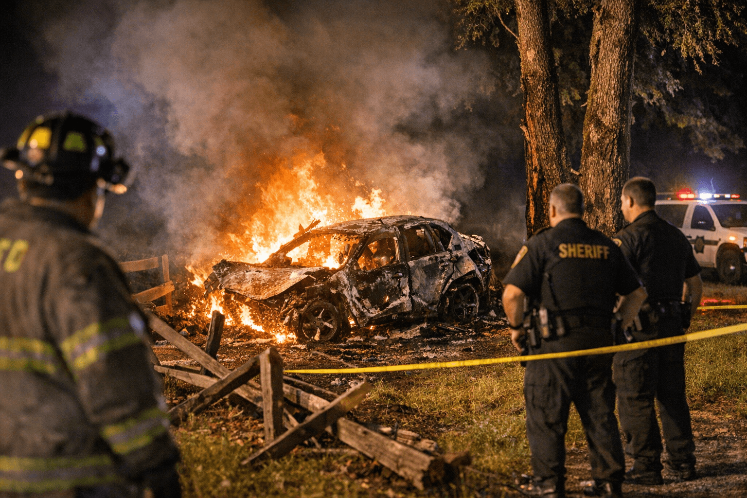 Driver killed in fiery single-vehicle crash on Blanton Road