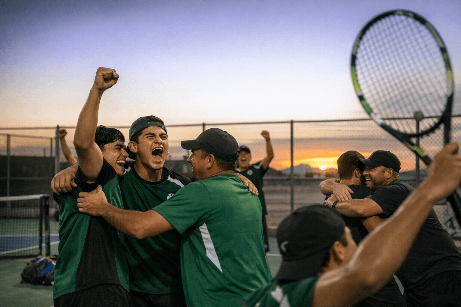 San Luis tennis completes first undefeated season, earns state berth