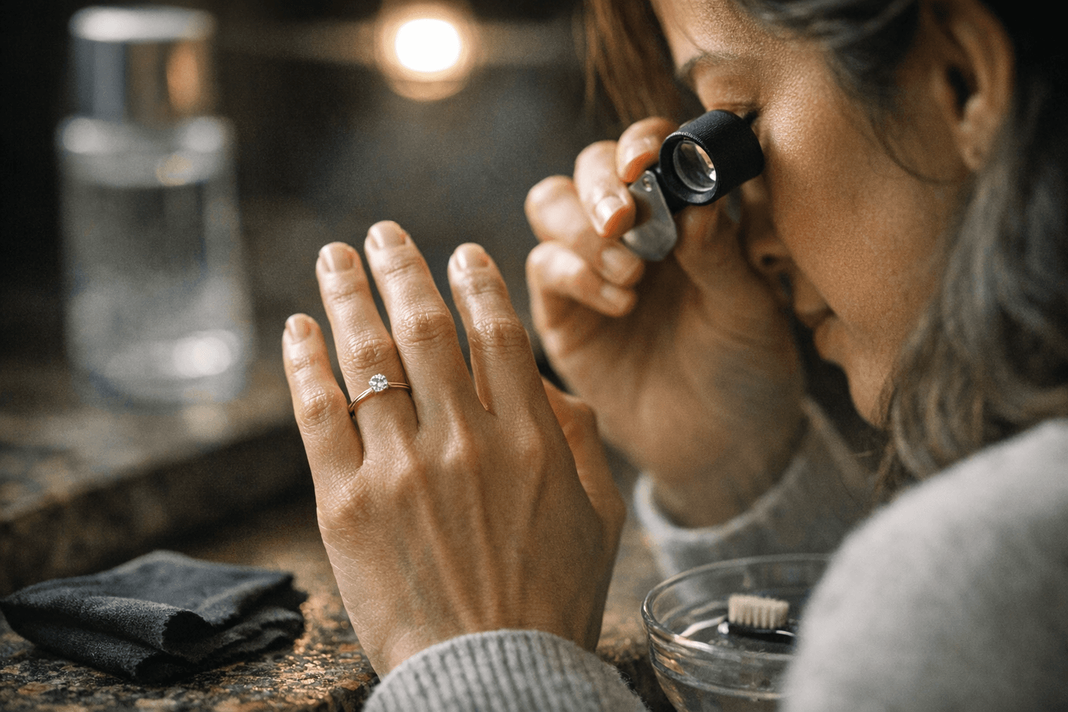 How to care for minimalist engagement rings, from daily checks to annual inspections