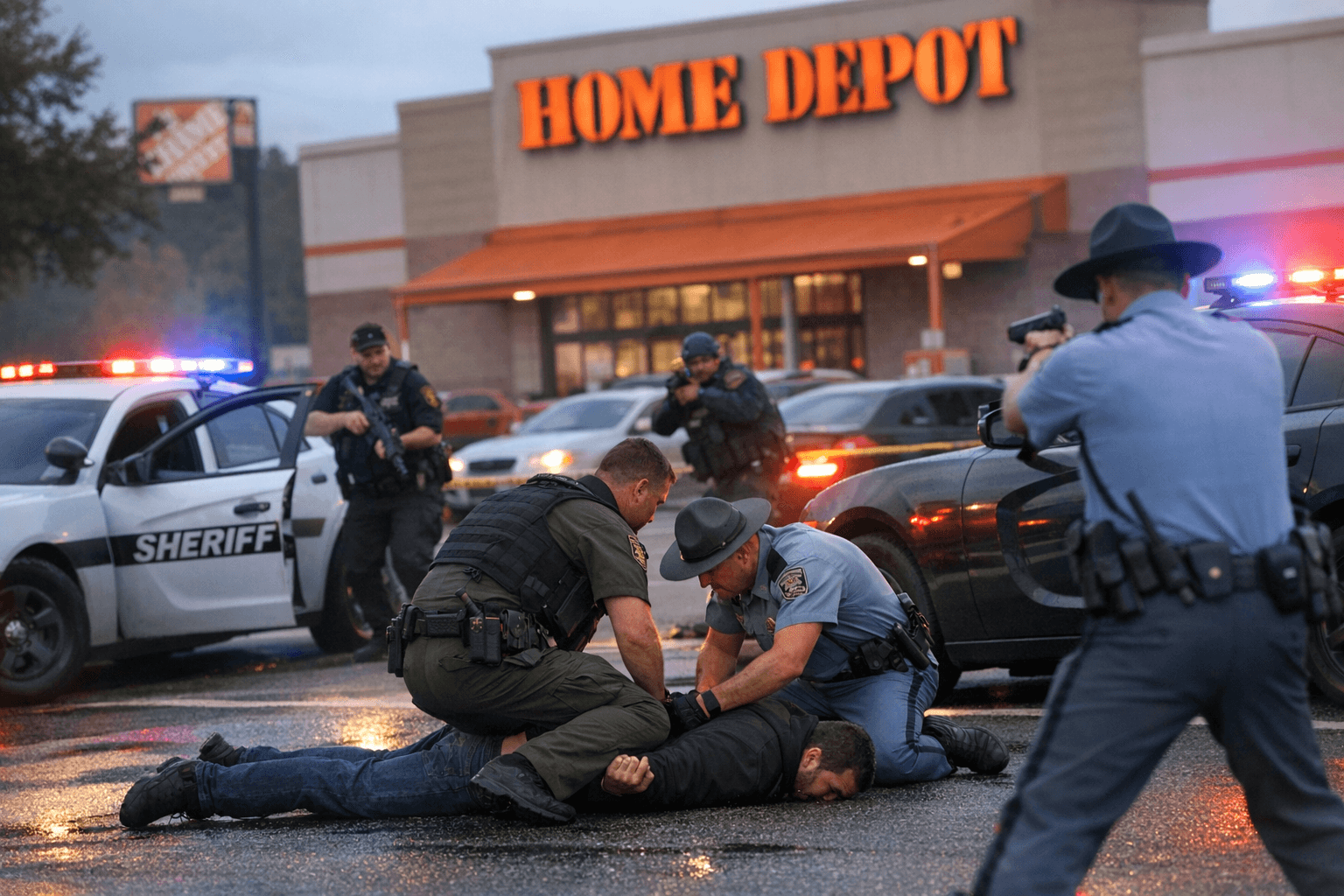 Traffic stop leads to chase, arrests near Cumming Home Depot