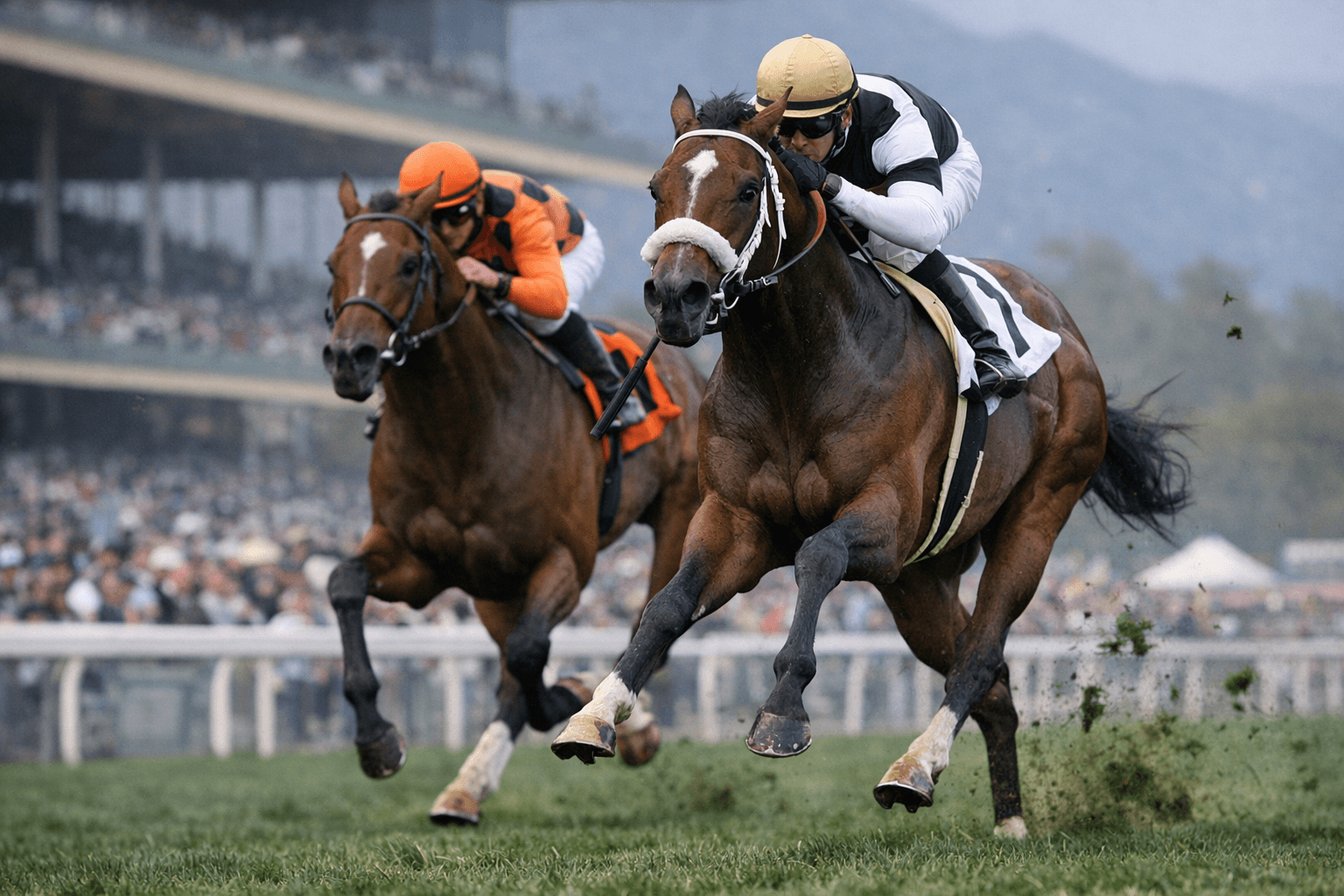 Later Than Planned Powers Past Tiger Track in John Shear Stakes