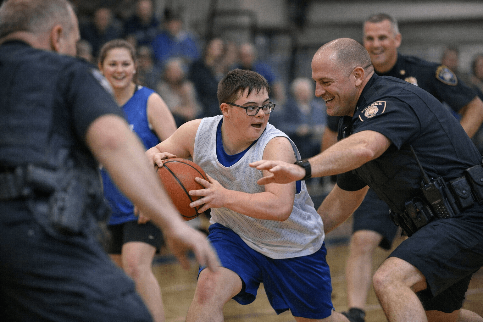 Oxford police join Unified basketball game to boost community inclusion