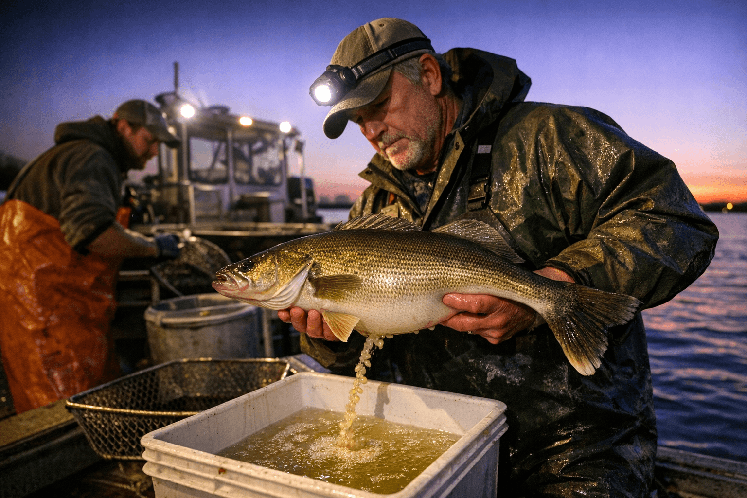 Storm Lake walleye reach record size, boost egg collection season