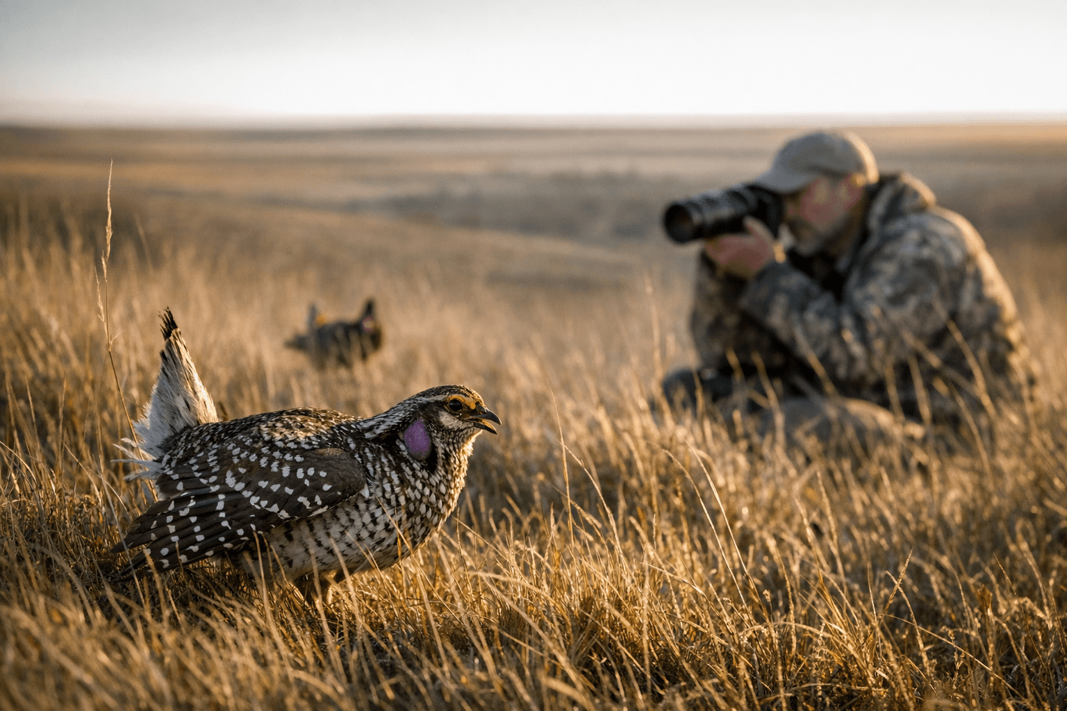 South Dakota prairie grouse thrive at Fort Pierre grassland