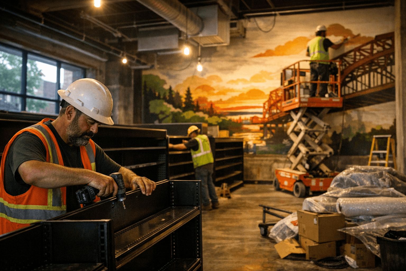 Lincoln Park grocery store construction advances on West Superior Street