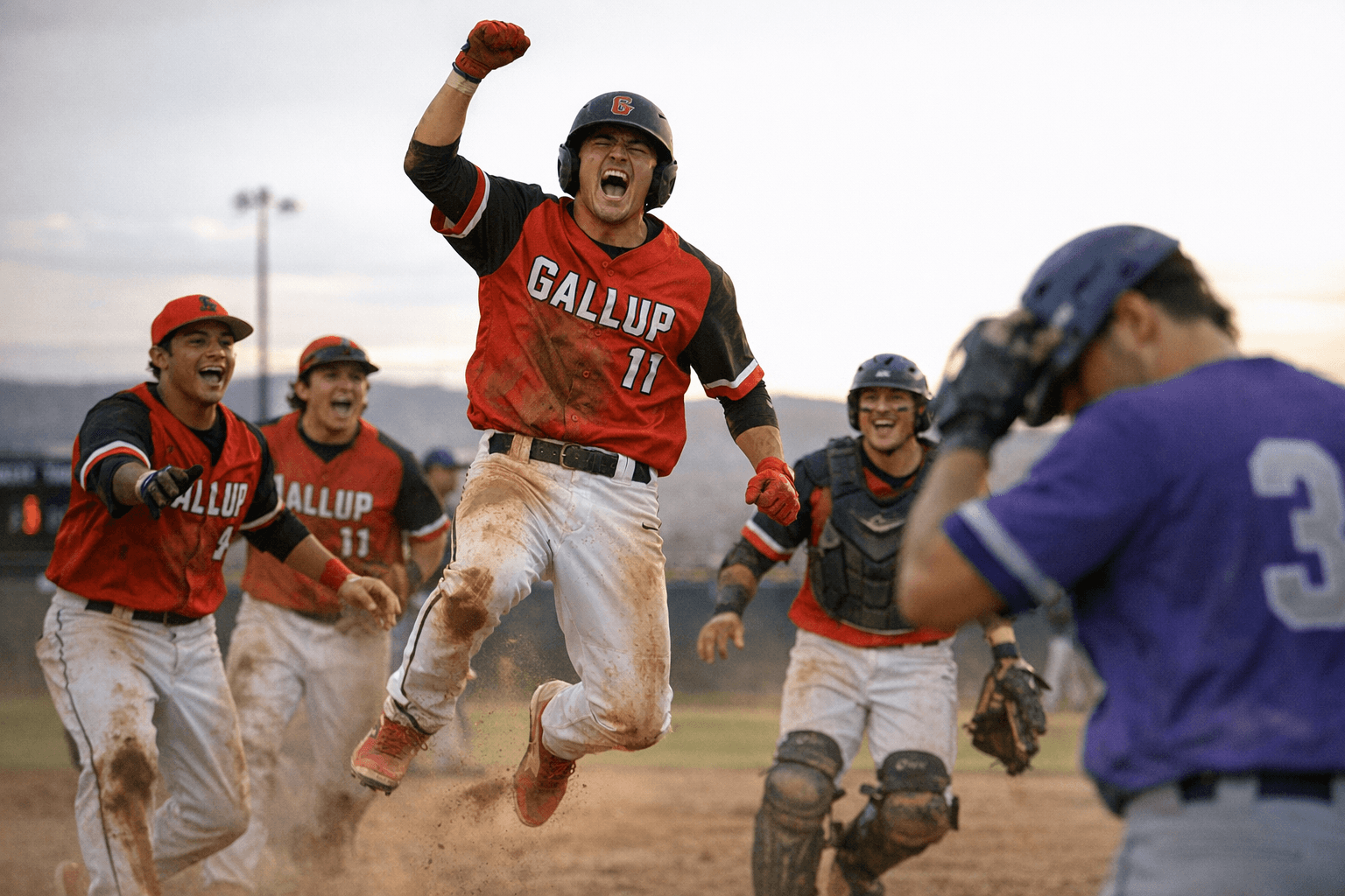 Gallup rallies past Kirtland Central 11-9, keeps perfect district mark