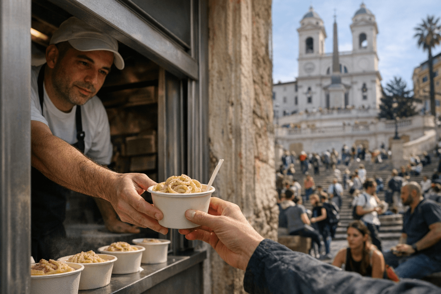 Da Felice Opens Takeaway Near Spanish Steps, Brings Cacio e Pepe On the Go