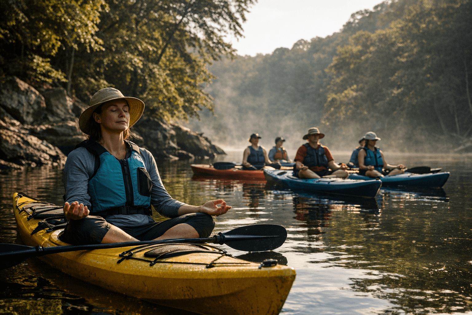 North Carolina paddle event offers mindfulness meditation on the Haw River