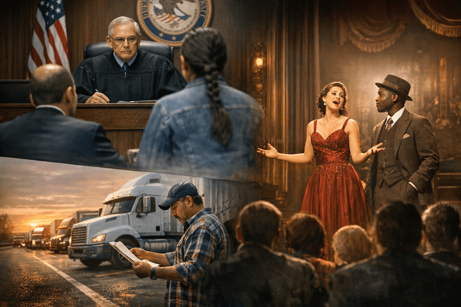 CBS Sunday Morning examines immigration judge purge, trucking schemes, Broadway debuts