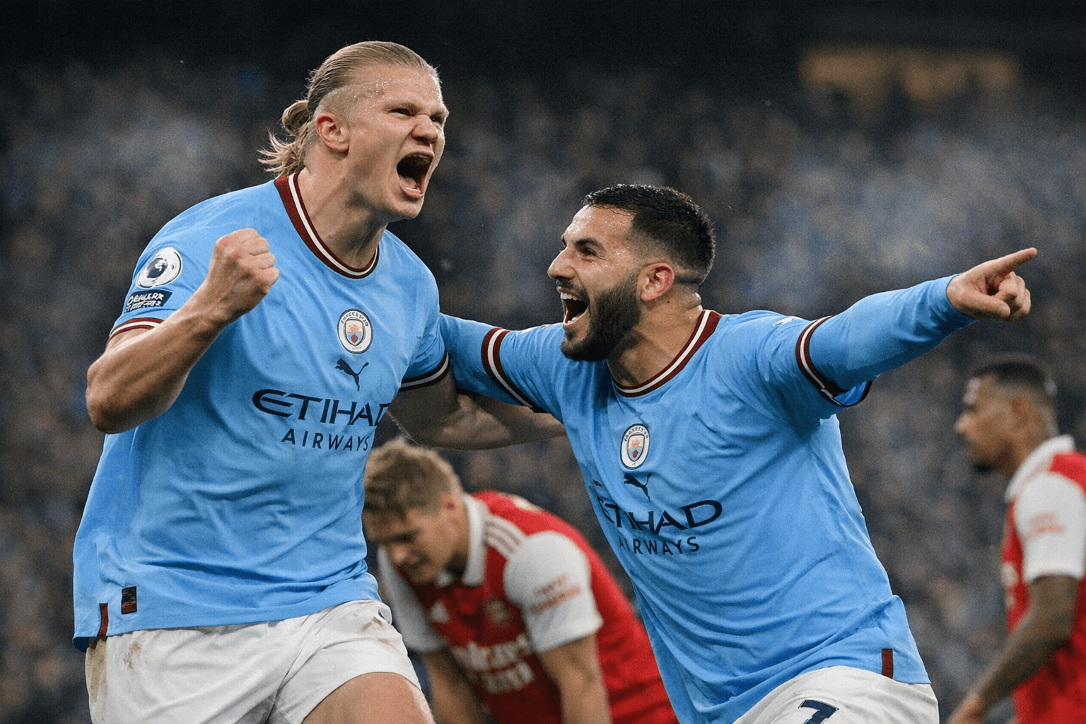 Haaland and Cherki sink Arsenal as City tighten Premier League title race