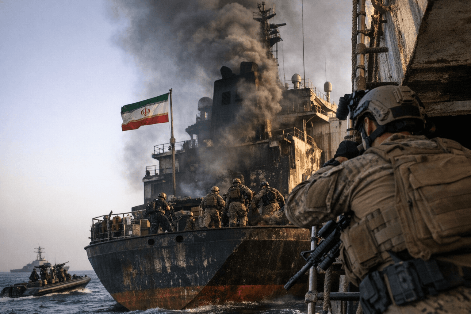 Trump Says U.S. Seized Iranian Cargo Ship in Strait of Hormuz