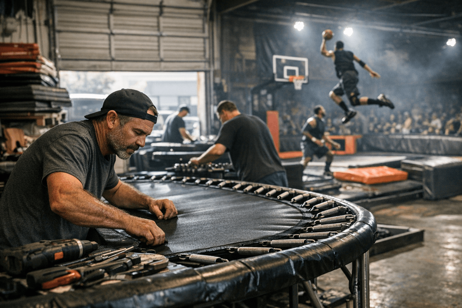 MaxAir Trampolines rose from garage startup to SlamBall supplier