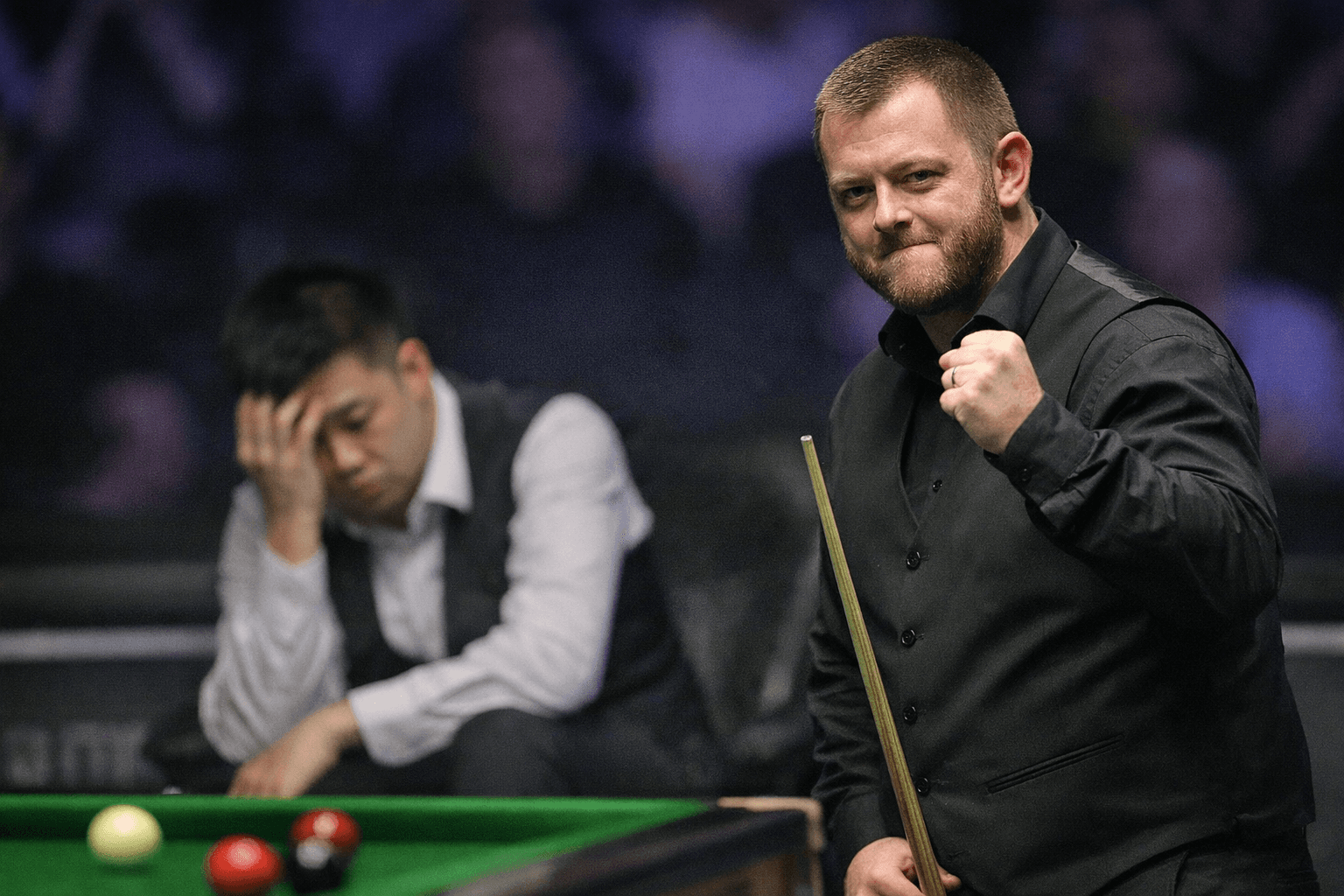 Mark Allen storms back from dire start to beat Zhang Anda 10-6