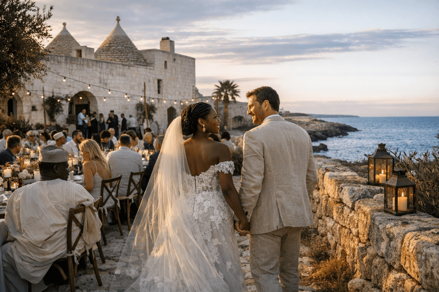 Puglia Wedding Blends Mediterranean Neutrals, Heritage, and Coastal Luxury