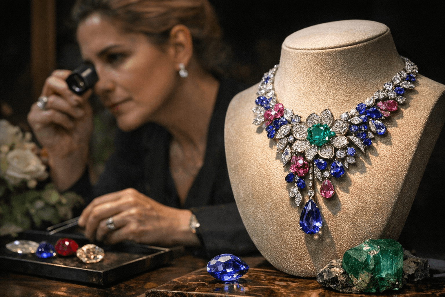 Tiffany’s Hidden Garden Blue Book blossoms with rare gemstones and heritage