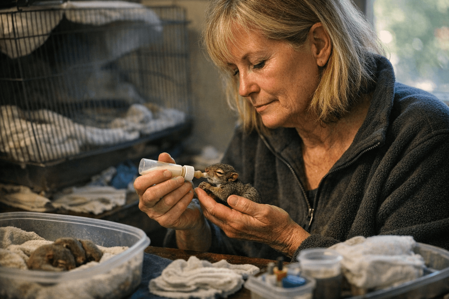 California woman has fostered baby squirrels for seven years